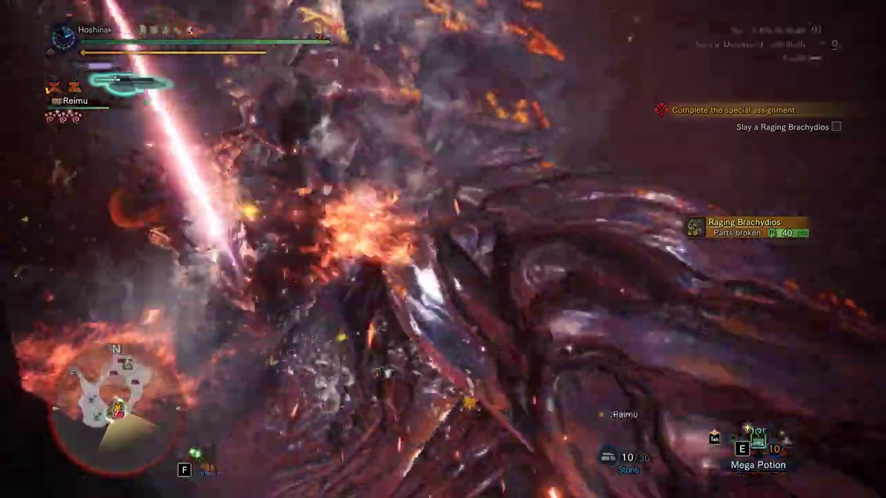 [MHW:I PC] Raging Brachydios First Encounter (Switch Axe)