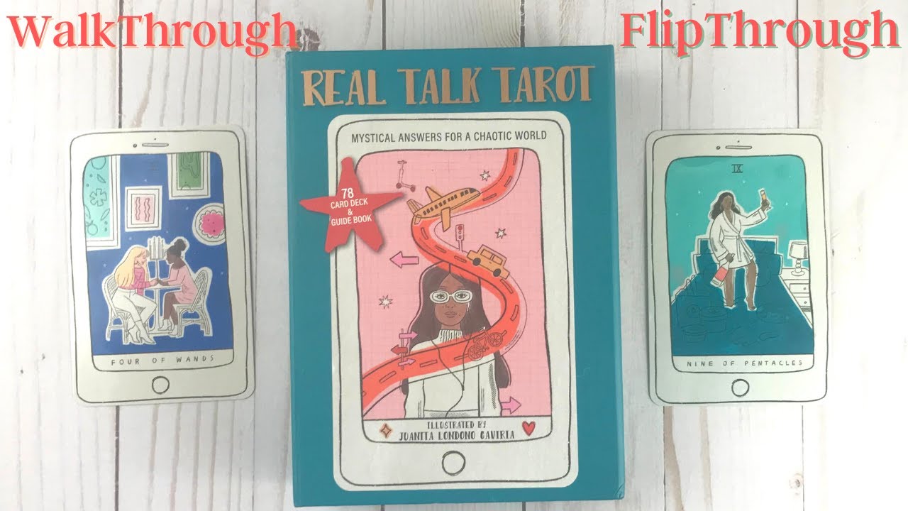 Real Talk Tarot Cards 🎴 78 Card Deck and Guide Book 🎴 Flip Through, Walkthrough, Unboxing, Review