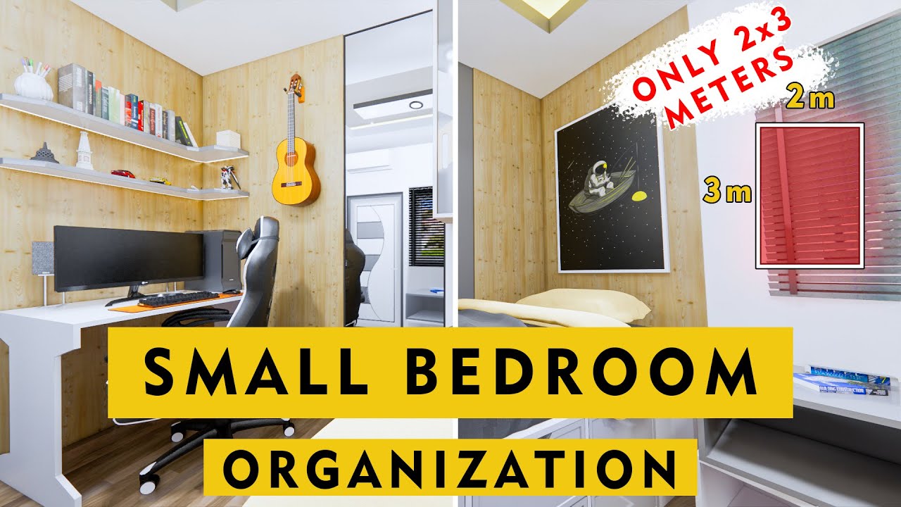MENS BEDROOM IDEAS FOR SMALL ROOMS || SMALL ROOM DECORATE IDEAS AND HOW TO ORGANIZE A SMALL ROOM