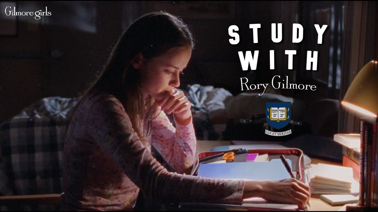 Study with Rory Gilmore at night 📗 Gilmore Girls 🏡 | Yale