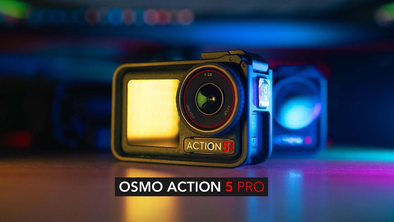 DJI Osmo ACTION 5 PRO test 4K 60 fps slowmotion hyperlapse low light footage audio