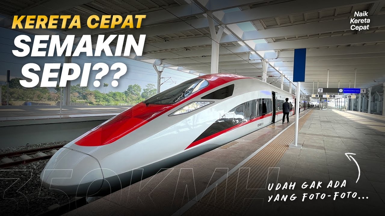 SEMAKIN SEPI PENUMPANG?? Naik WHOOSH Kereta Cepat Bandung - Jakarta Full Speed 351 Km/h
