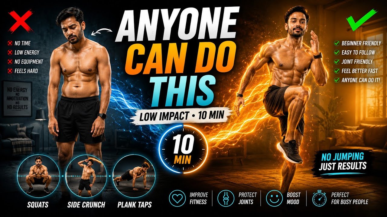 Low Impact Workout Anyone Can Do | 10 Min Follow Along