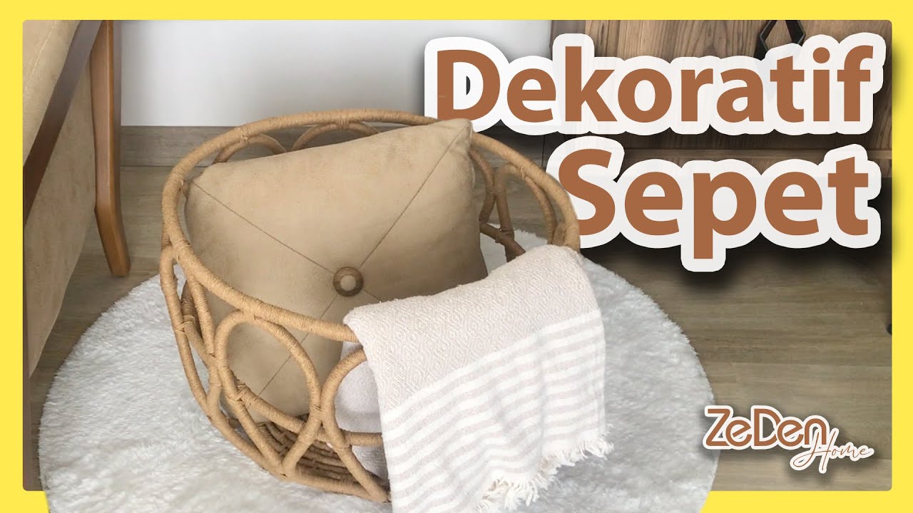 IKEA Sepet Yapımı 🔥  | Dekoratif Sepet 🧺 | Kolay Sepet Yapımı | DIY