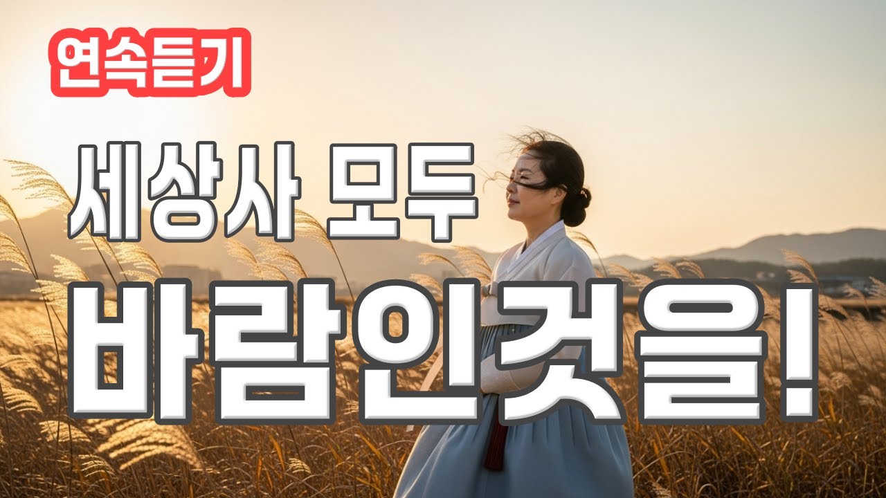 바람인것을｜모든 인연은 흩어지고, 마음은 고요로 남는다... #불교음악  #염불 #명상음악 #힐링 #찬불가 #관세음보살 #아미타불 #참회기도 #윤회 #종교음악