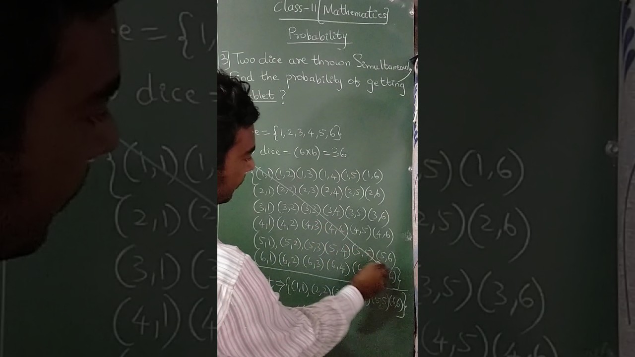 two dice are thrown =? class 11 Maths NCERT probability