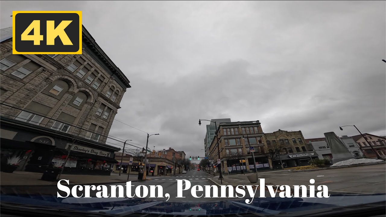 Scranton, Pennsylvania, USA 🇺🇸 4K Drive