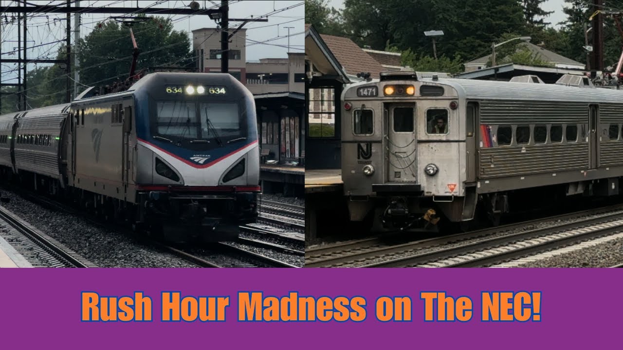 NJ NEC Railfanning at Metuchen Station!