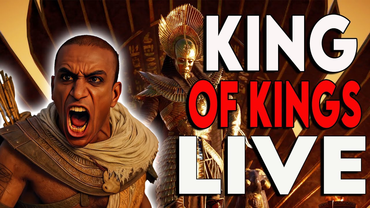 Assassins Creed Origins LIVE - How to Complete The KING of KINGS Quest Part 1