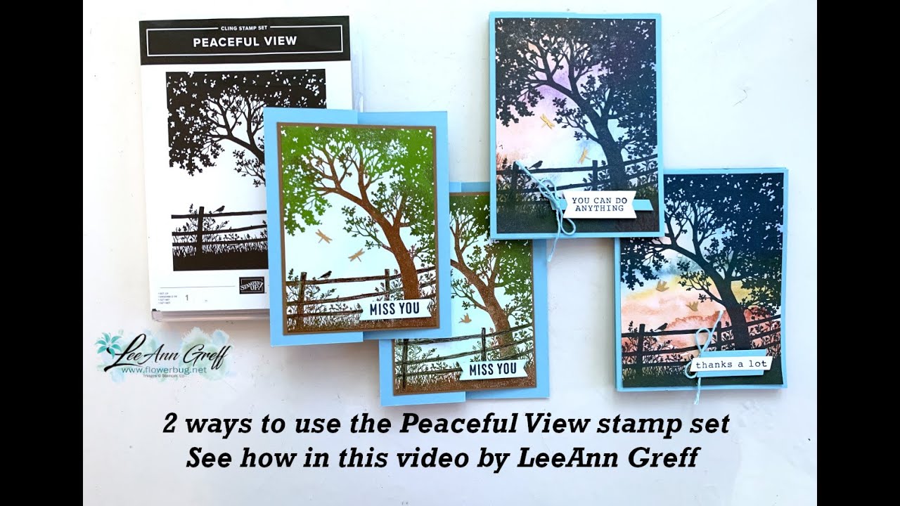 Peaceful View cards   2 ways to use it