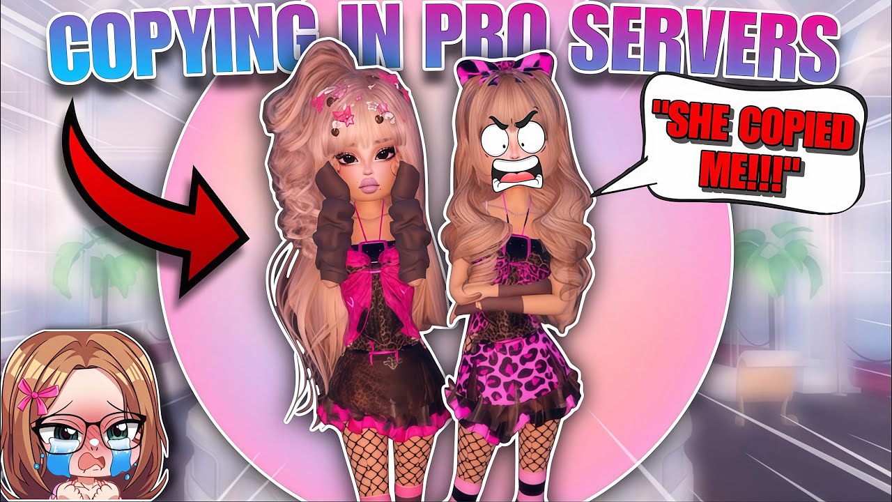 COPYING People In *PRO SERVERS* In Dress To Impress!! (They hated me...)