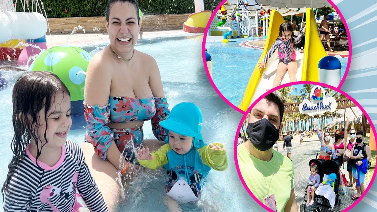 DIA DE BEACH PARQUE EM FAMÍLIA 2021 * Primeira vez do baby Zyon no parque aquático| Kathy Castricini