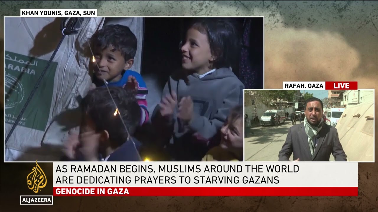 Imam in Rafah : Gaza receives Ramadan with 'grief,starvation and blood'