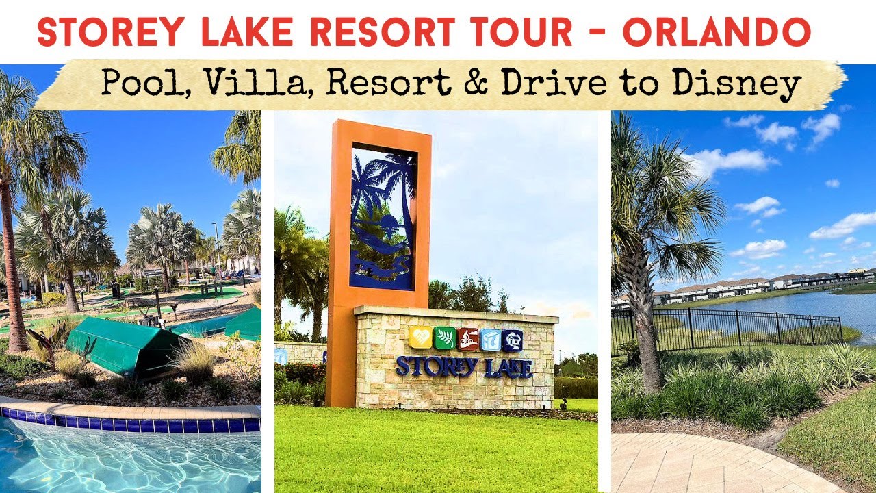 STOREY LAKE RESORT ORLANDO REVIEW & TOUR | Walk & Drive Around | Quick Drive To Disney With Us