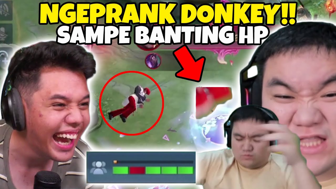 1 Party PRANK DONKEY ENDS IN REAL ANGRY!!!! SHOCKED, COY!! - Mobile Legends