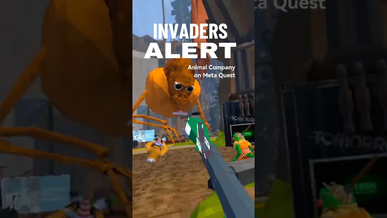 Invaders Alert in Animal Company #gaming #funny #memes #animalcompany
