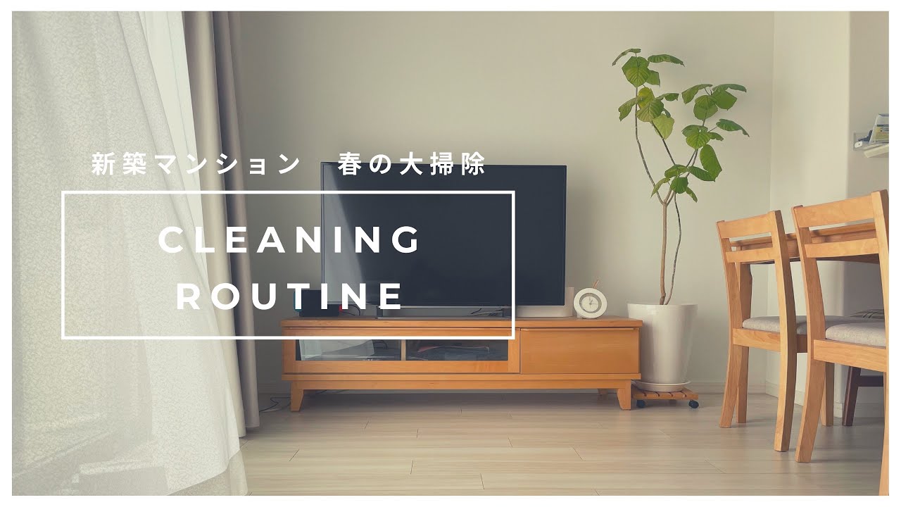 ［春の大掃除］新築マンションを綺麗に維持/観葉植物植え替え/お掃除ルーティン