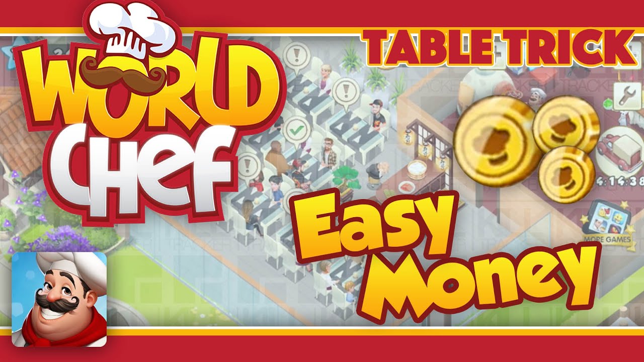 World Chef - Easy Money! (Money Cheat/Trick/Guide - No Hack) - Table Trick