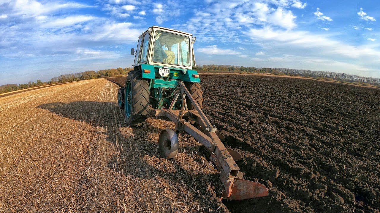 Оранка ЮМЗ-6 і ПЛН 3-35, не хуже чим Lemken!