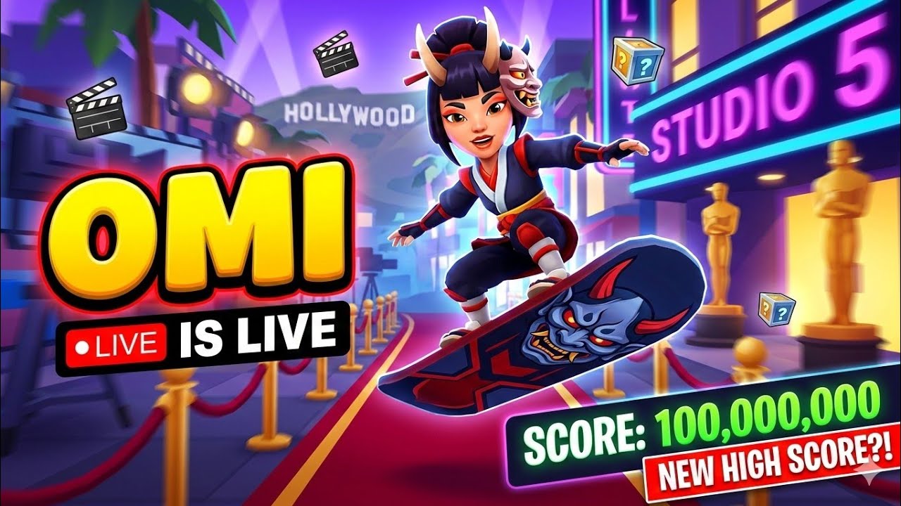 SUBWAY SURFERS  (100M SCORE CHALLENGE) OMI IS LIVE! #subwaysurfers #shortslive #shortsfeed 