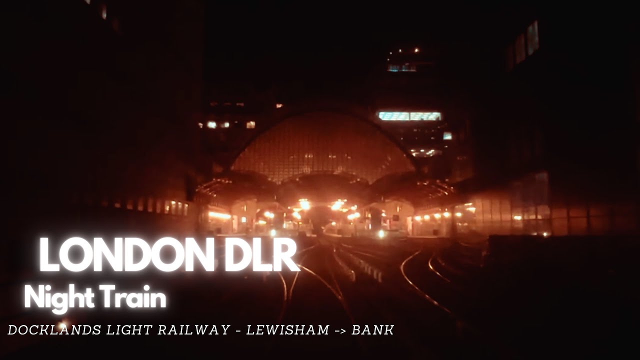 Docklands Light Railway at Night