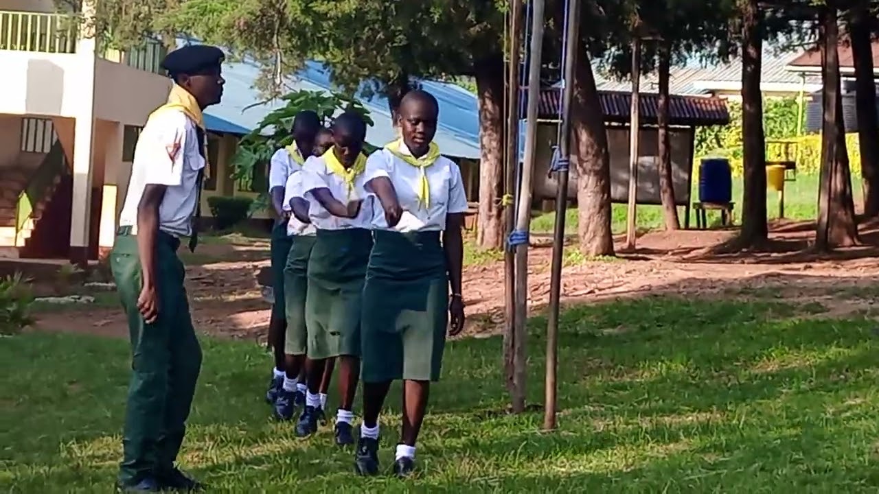 Eronge Adventist secondary pathfinders starting sabbath in style.