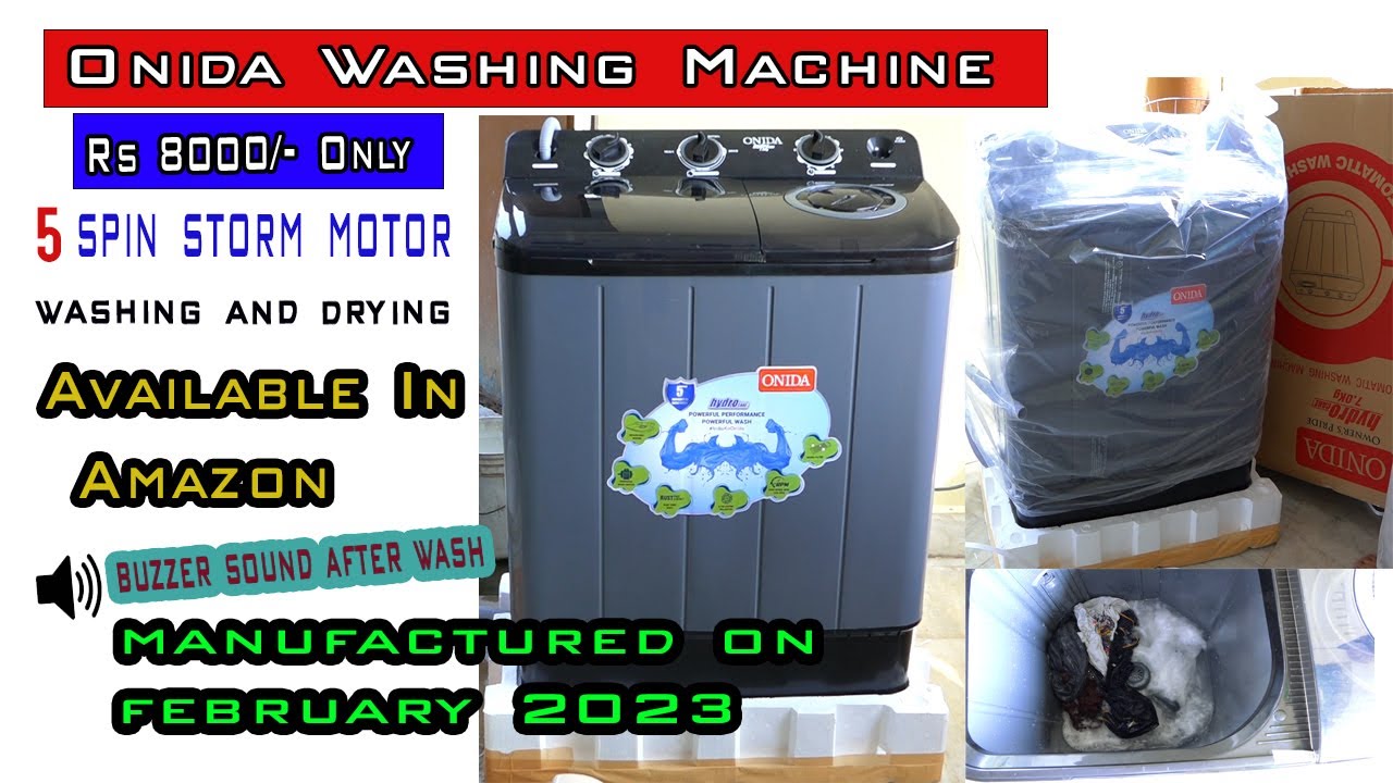 #washingmachine Onida 7 kg Semi Automatic Washing Machine S70GR Mnufatcured On February 2023