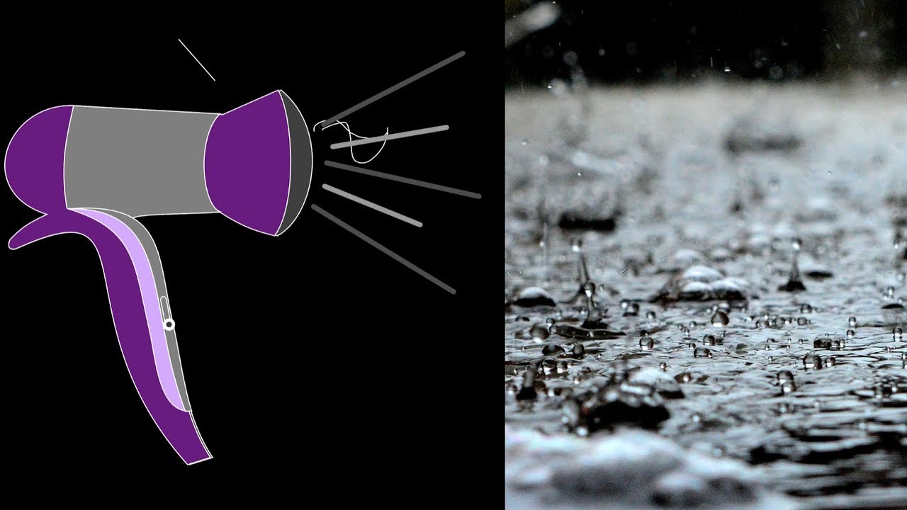 F&ouml;hnger&auml;usch mit Regen - ohne Werbung! Die ultimative Einschlafhilfe f&uuml;r euer Baby - Der F&ouml;hn!