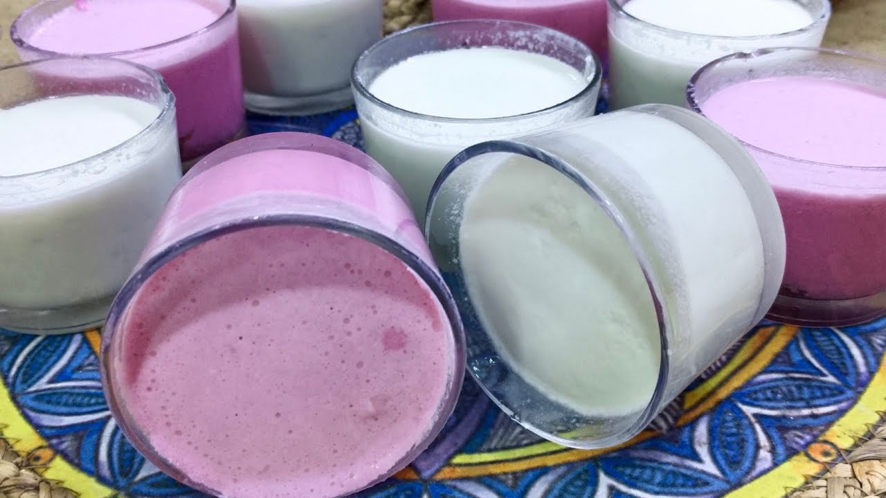 زبادي السحور فانيليا وفراوله فى دقيقتين 🍓🍓