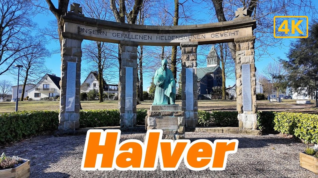 Halver Walking Tour &ndash; Explore the Small Town Charm of Germany | 4K