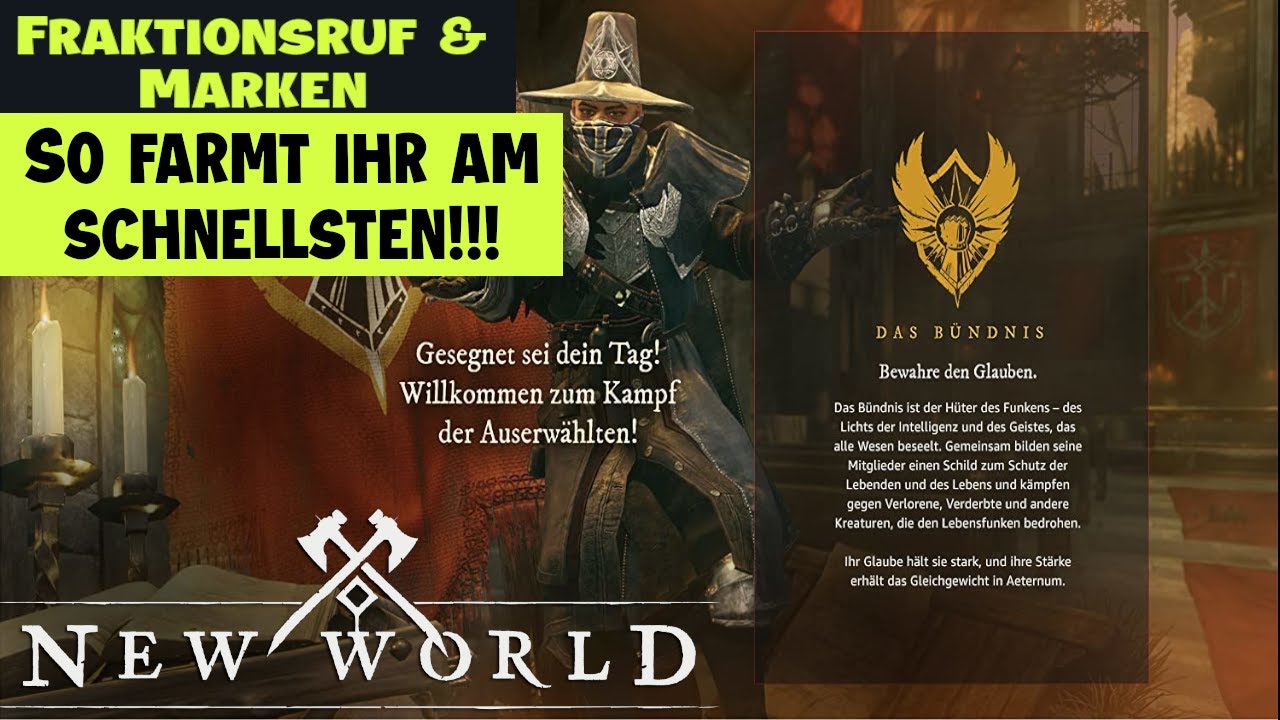 New World - Fraktionsruf & Marken extrem schnell farmen!!!