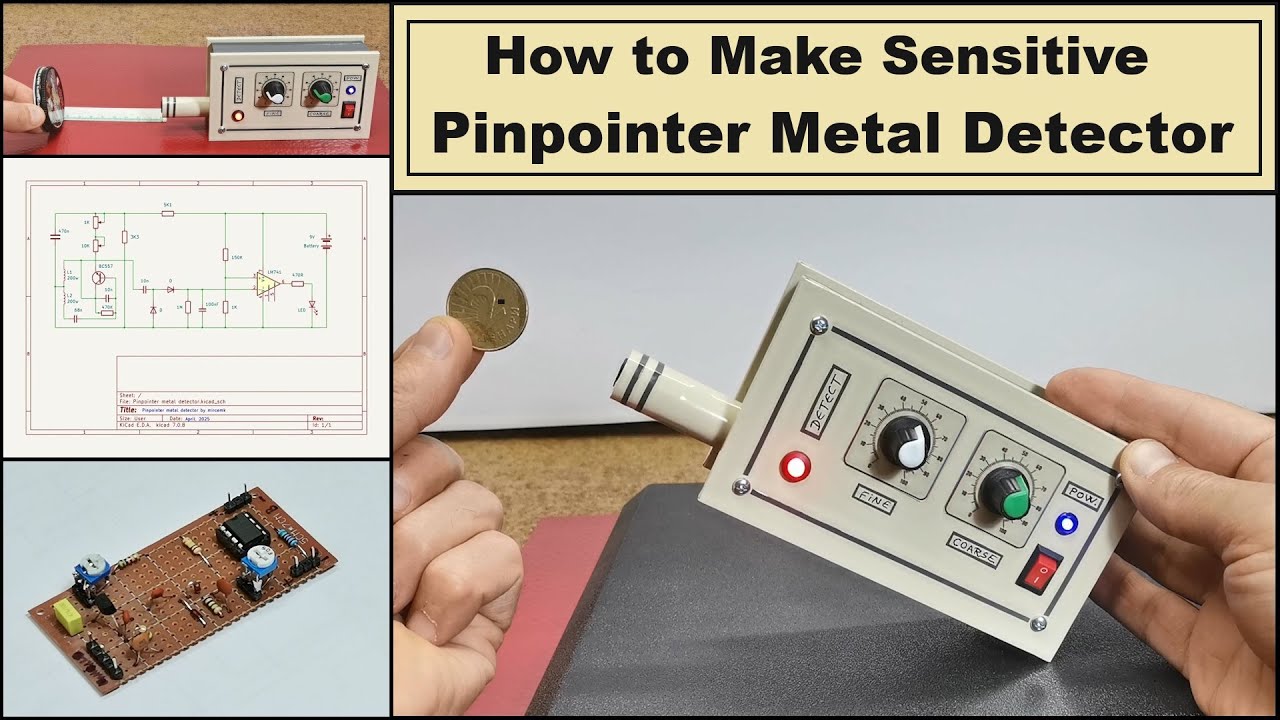 DIY Simple  Sensitive Pinpointer Metal Detector