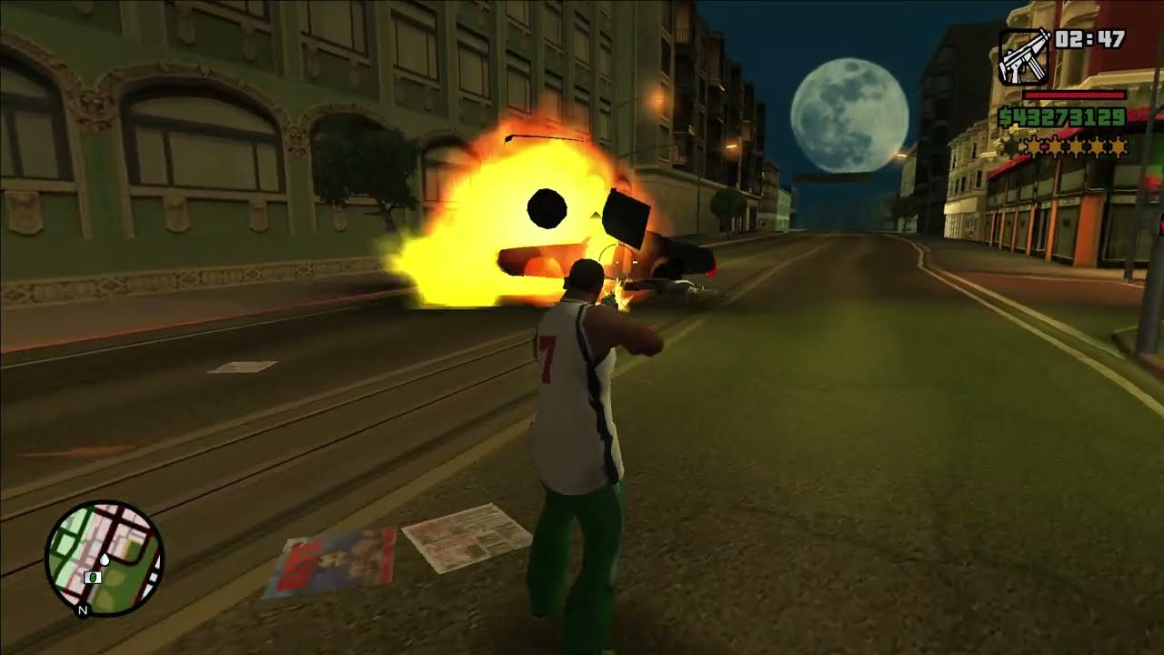 GTA SA [PC] (GTA Underground Mod) Gameplay 40 (San Fierro & County Gang War + Wanted Level)