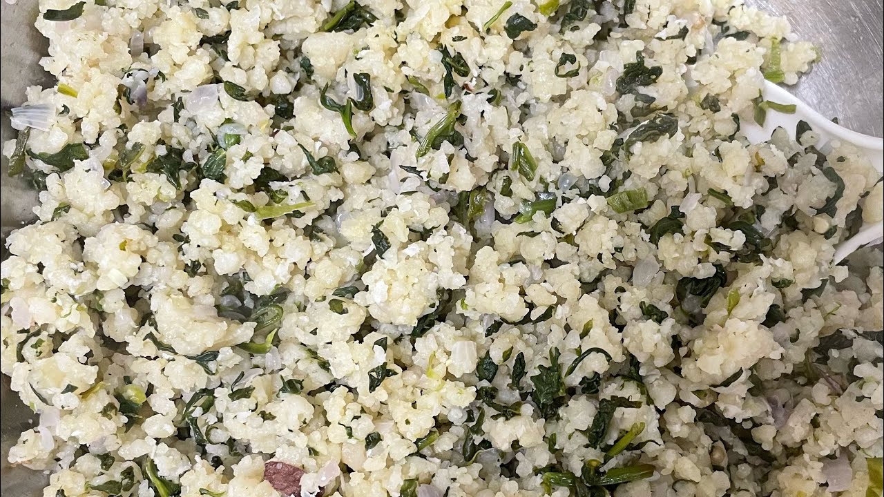 Srilankan Jaffna style கீரைப்புட்டு Spinach Pittu Healthy & Tasty #tamilsamayal #healthy #cooking