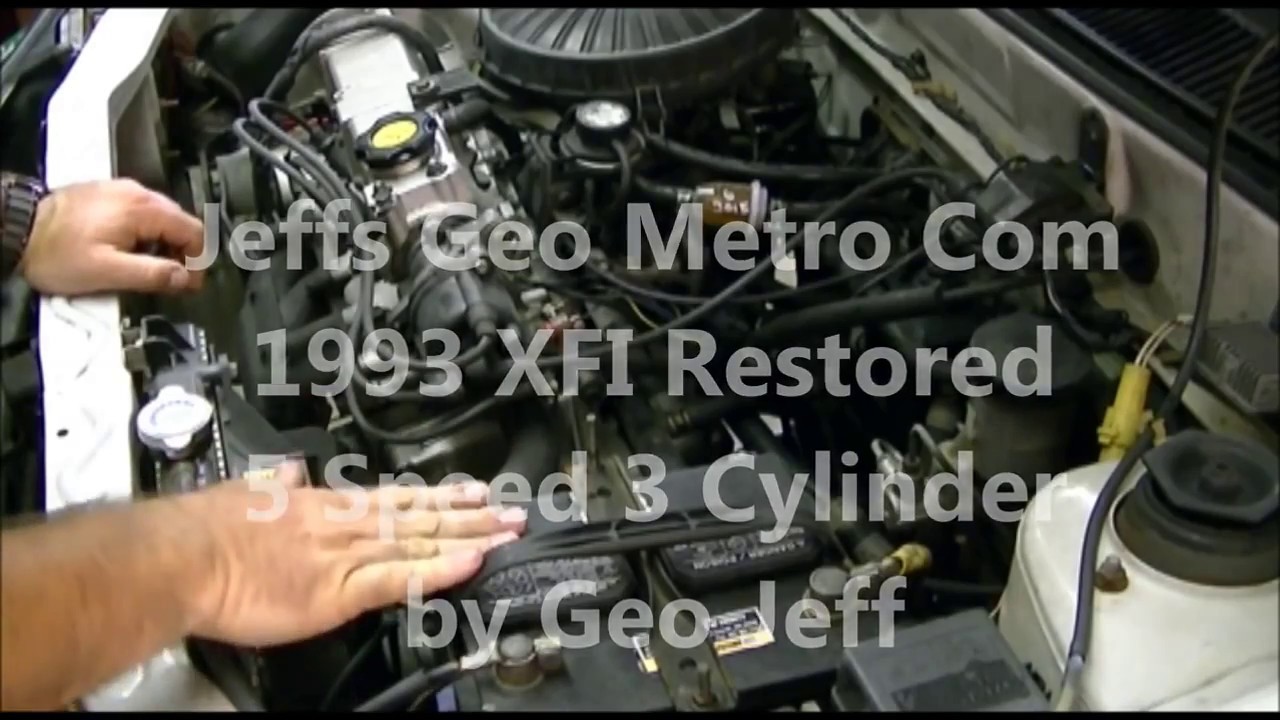1993 Geo Metro white XFI restored