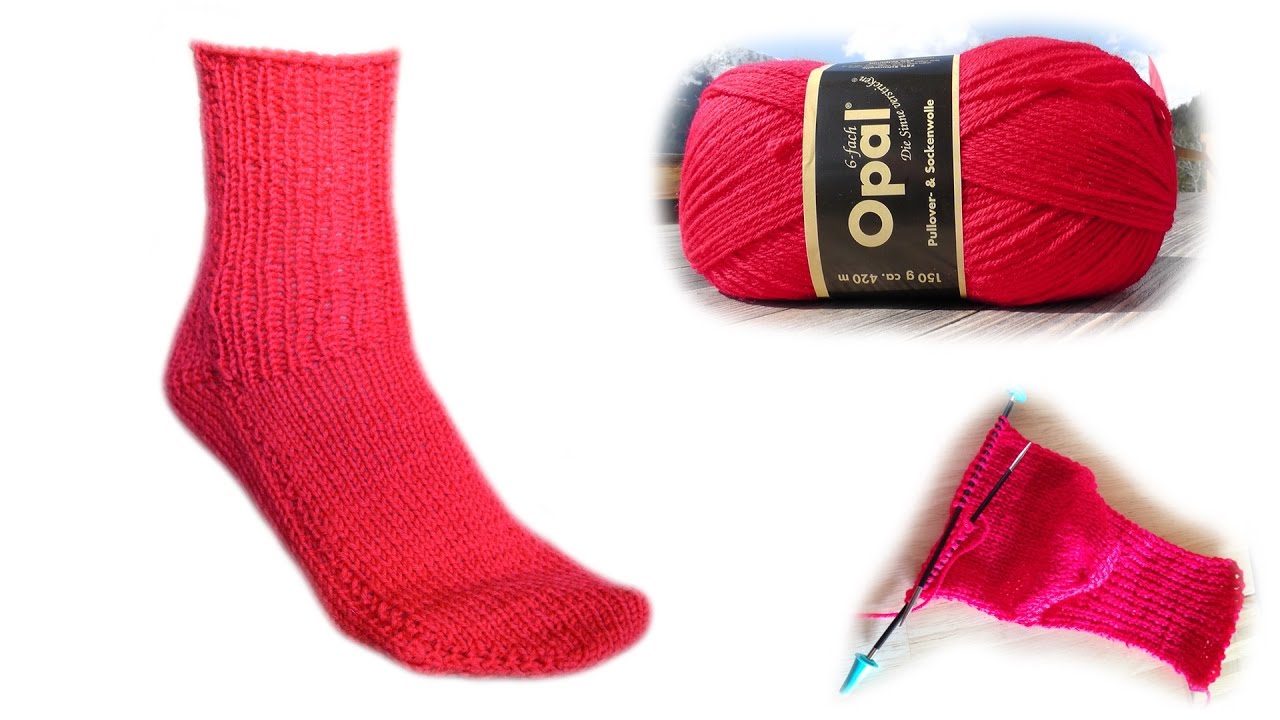 Die 2 Nadel Socke Strickanleitung - Woolpedia®