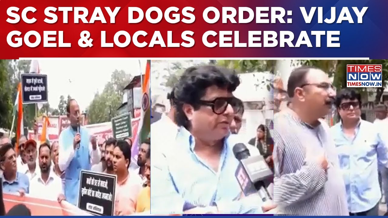 SC Stray Dogs Order: &lsquo;Dhanyawad&rsquo; Rally Erupts In Delhi! Vijay Goel & Locals Celebrate| Ground Report