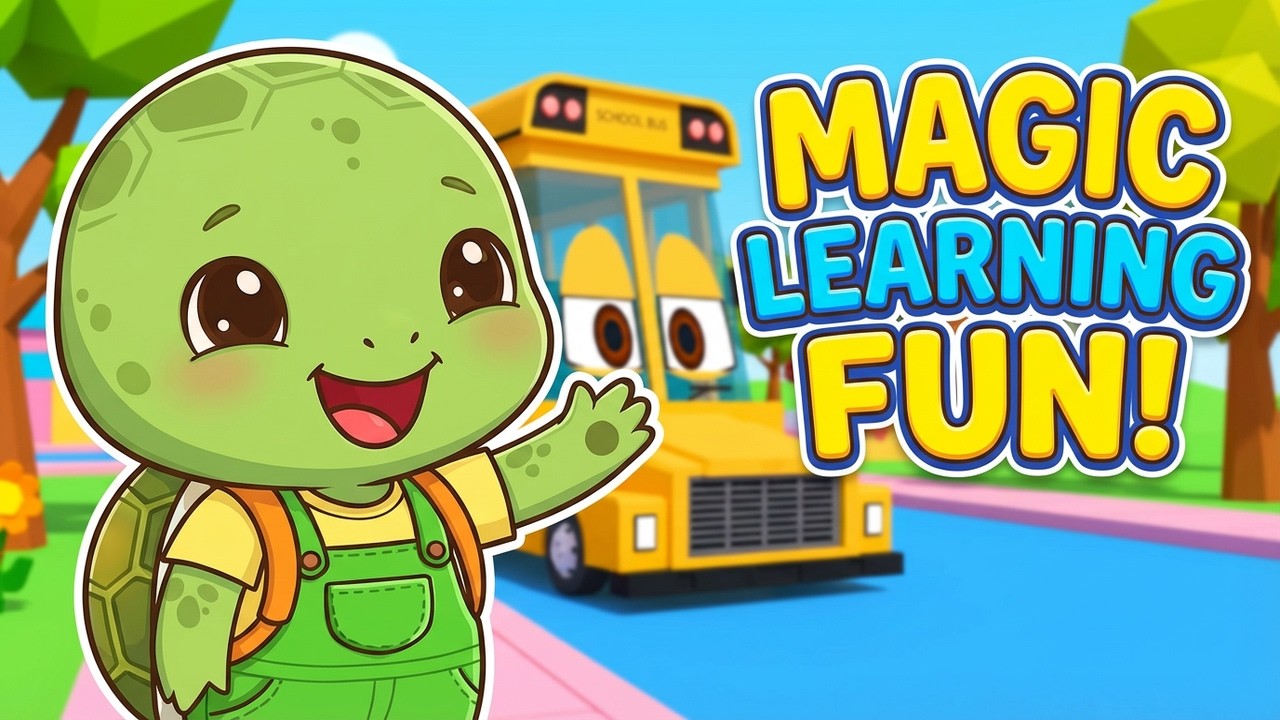 Learn Animals on the Magic Bus! 🐢🦆🦌 Guess Who Song for Toddlers & Preschoolers