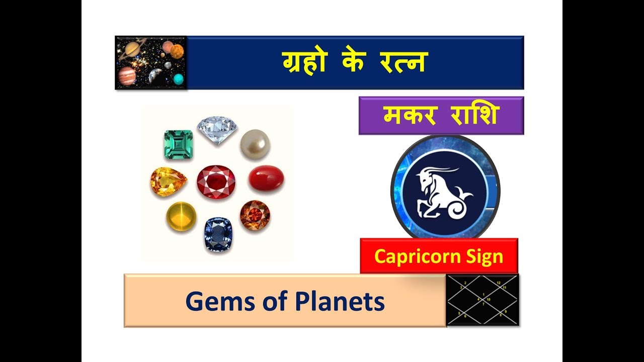 मकर राशि के रत्न, Gems for Capricorn Sign, Gems of Planets,ग्रहो के रत्न
