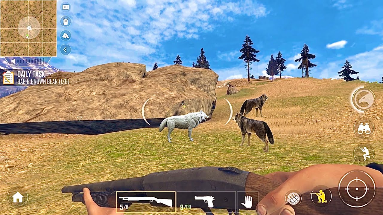 Hunting WOLF with SHOTGUN😱 | Free hunt | American Marksman