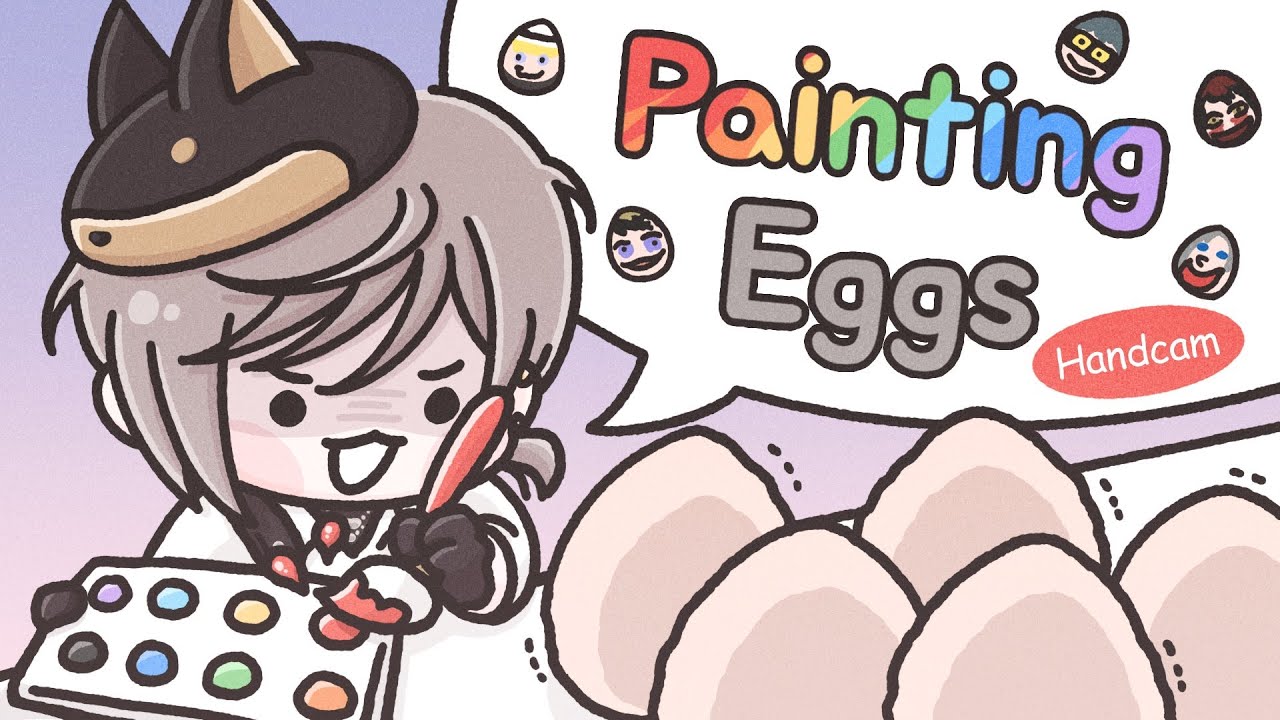 Mysta Rias uses HANDCAM painting eggs
