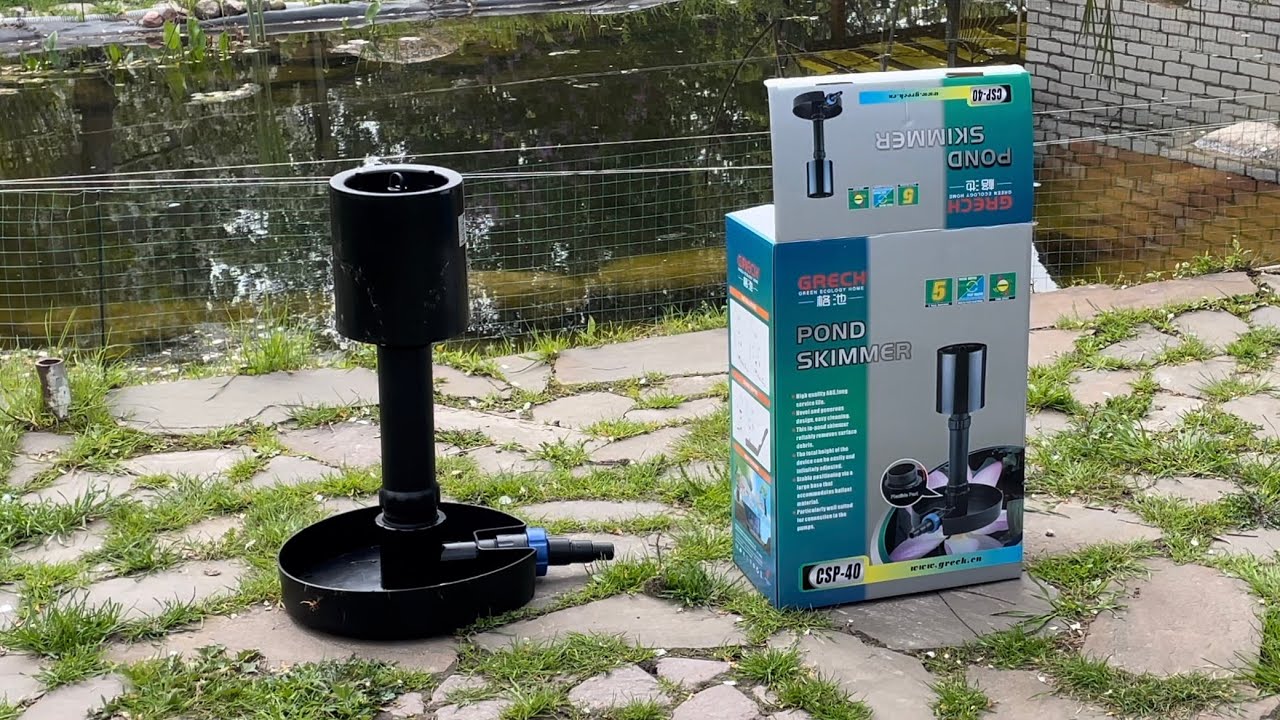 Скиммер для пруда SunSun CSP-40,обзор и установка. Подрезка трубки.