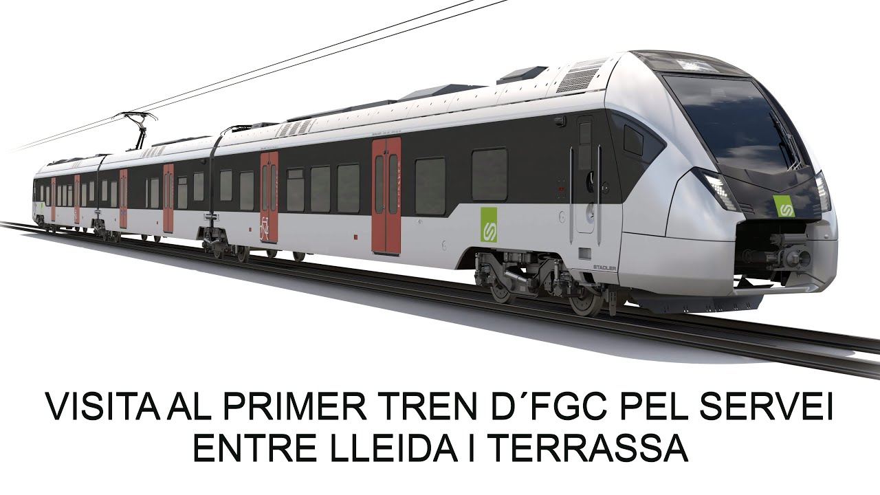 VISITA AL PRIMER TREN D´FGC PEL SERVEI ENTRE LLEIDA I TERRASSA
