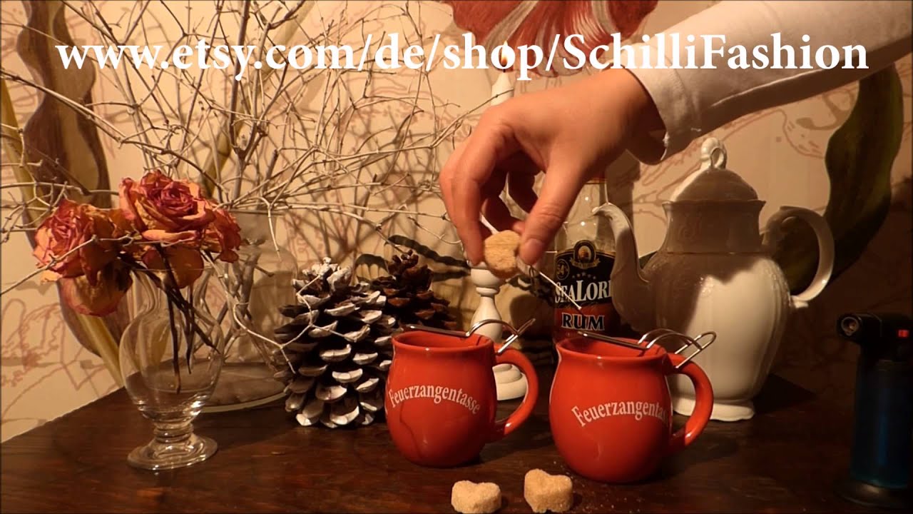 Feuerzangenbowle in der Tasse German Food: Fire Punch