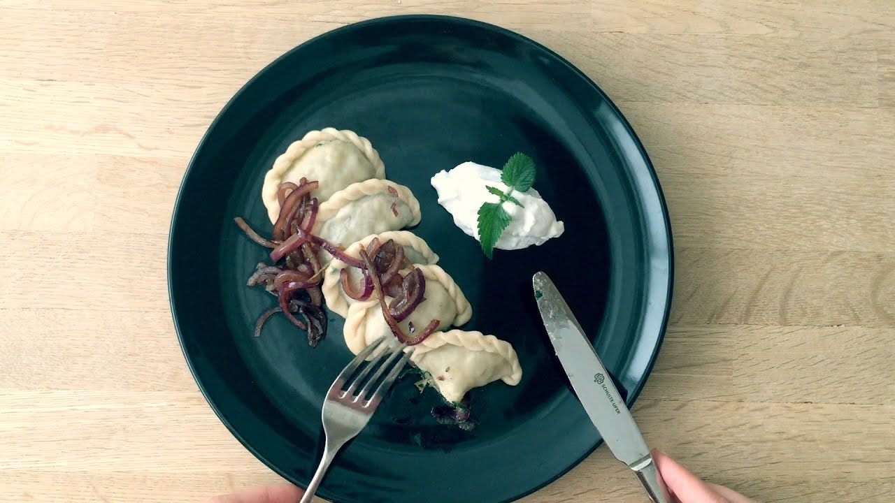 Pierogies with Potatoes and Mushrooms (Vegan, No Eggs, No Fat)