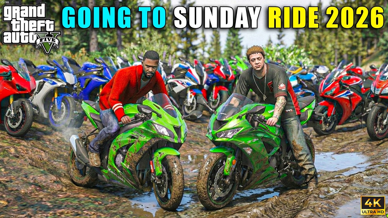 GTA 5 : GOING WO LEH LADKAH IN SNOW FALL WITH SUZUKI HAYABUSA AND NINJA H2 JIMMY AND MICHAEL OMG!