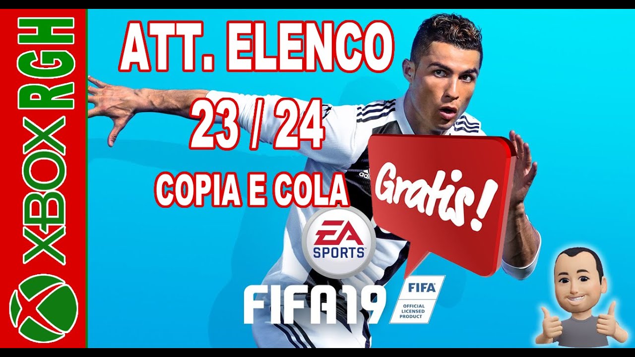 ATT. ELENCO FIFA 19 PARA 2023 & 2024 100% GRÁTIS XBOX 360 RGH #xbox360rgh