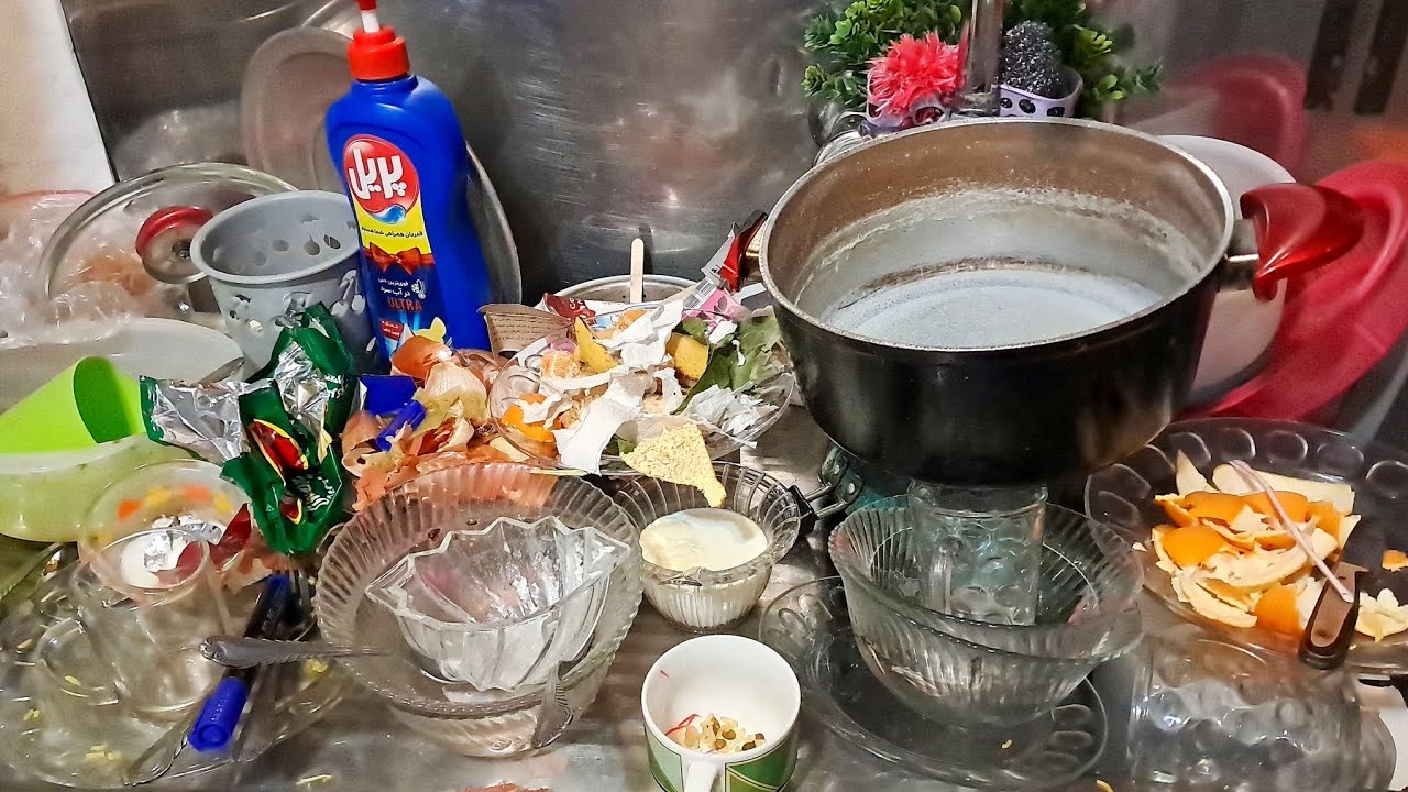 Evening Dishwashing Reset 🫧🌙 | Calm Sink Cleaning & Soothing Water Sounds