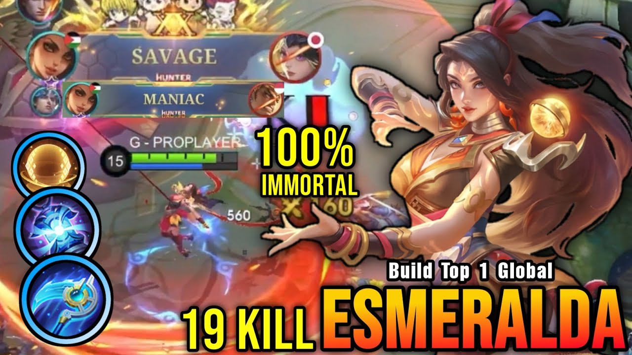 Esmeralda Perfect SAVAGE!! You Can't Stop Me!! - Build Top 1 Global Esmeralda ~ MLBB