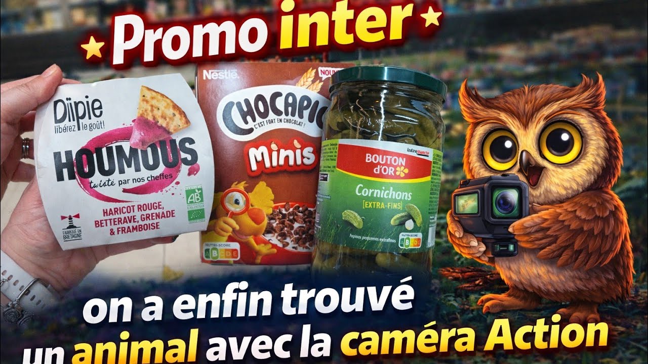 🦌UN ANIMAL SAUVAGE AVEC LA CAMÉRA ACTION🦔& TOP PROMO CHEZ INTERMARCHÉ🦊 